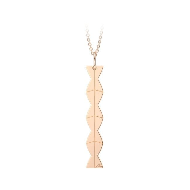 14 KT rose gold Infinity Column pendant
