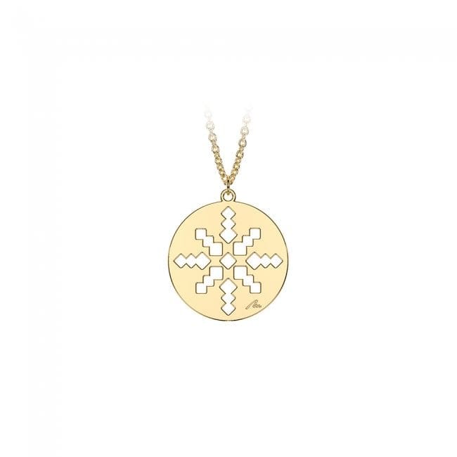 Pandantiv Raza de soare, din aur galben 14 KT