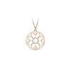 14 KT rose gold Traditional Clover pendant