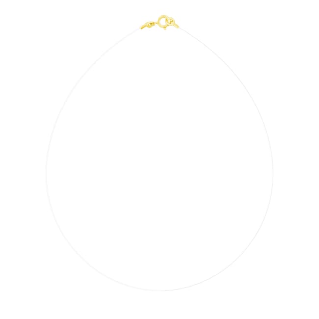 Colier transparent cu inchizatoare din aur galben 14 KT