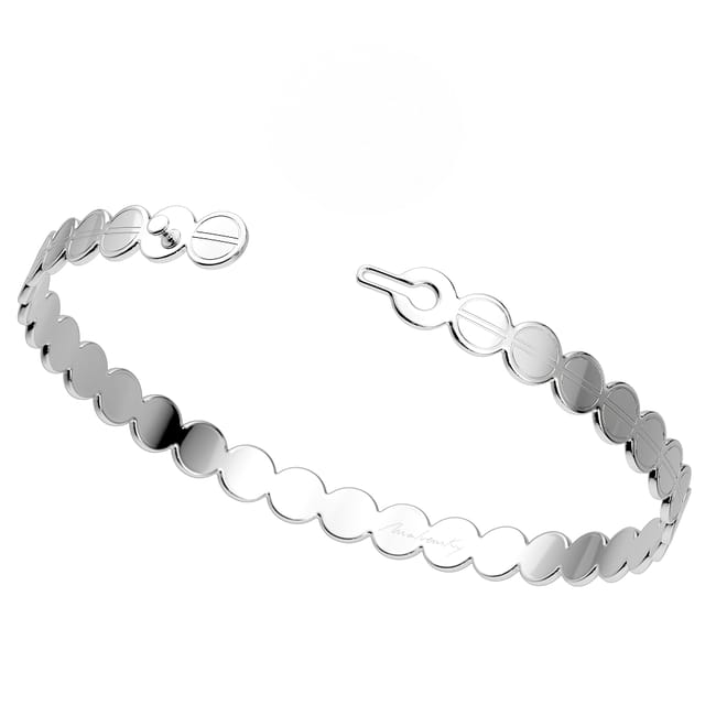 Bratara fixa The Embrace, din aur alb 14 KT