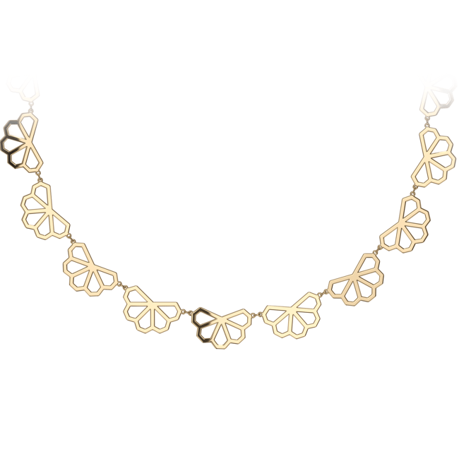 14 KT yellow gold Monte Carlo necklace