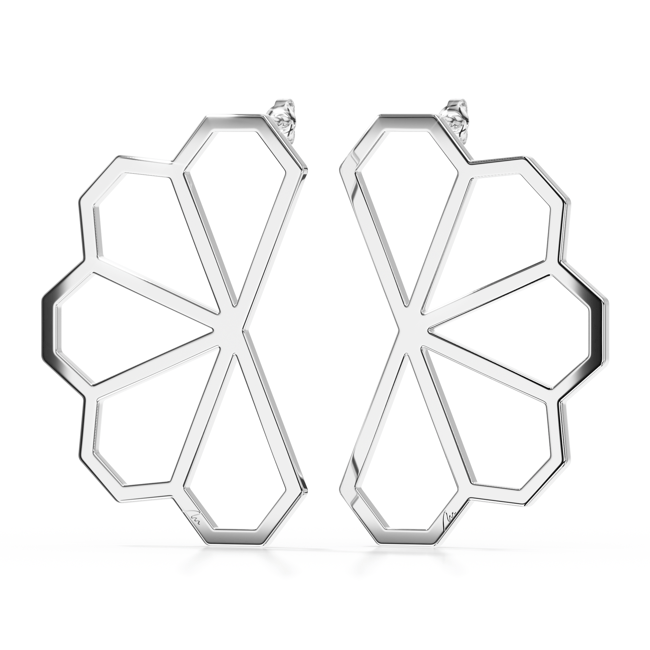 14 KT white gold Monte Carlo earrings