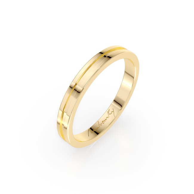 Verigheta Dream, subtire, din aur galben 14 KT