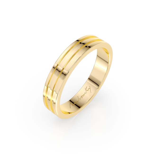 14 KT white gold Dream medium wedding ring