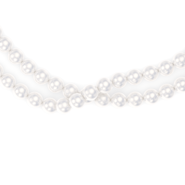 Colier cu perle de 6 mm din aur galben 14 KT, Selma