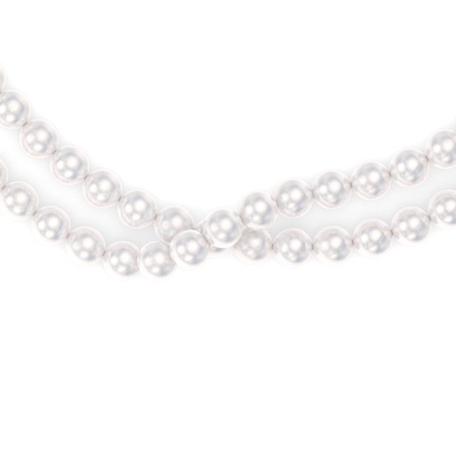 14 KT rose gold 6 mm pearls Selma necklace