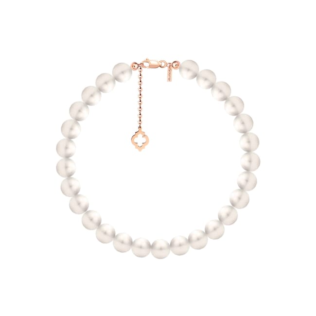 14 KT rose gold 6 mm pearls Amina bracelet