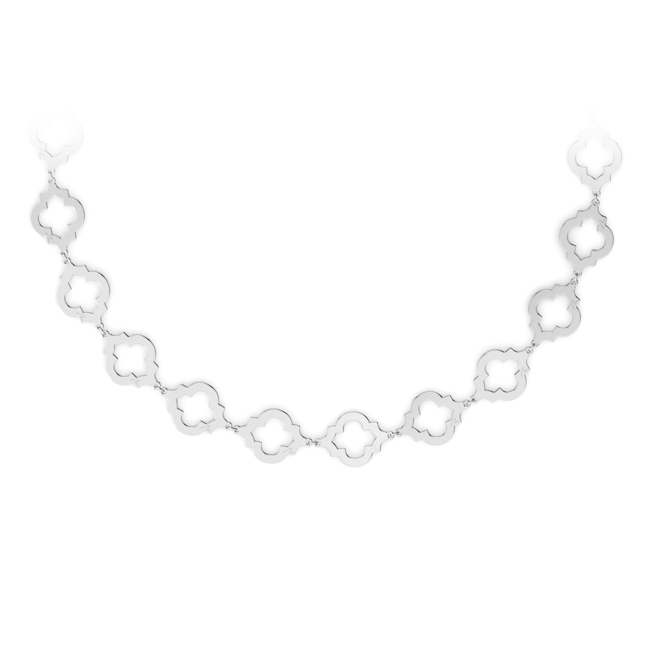 14 KT white gold Alma necklace