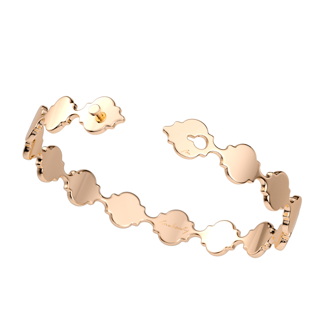 Bratara Noura Graphic, din aur roz 14 KT