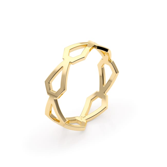 14 KT yellow gold Grace ring