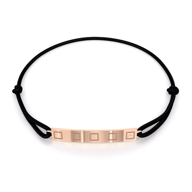 Bratara snur aur roz barbati, Placuta King