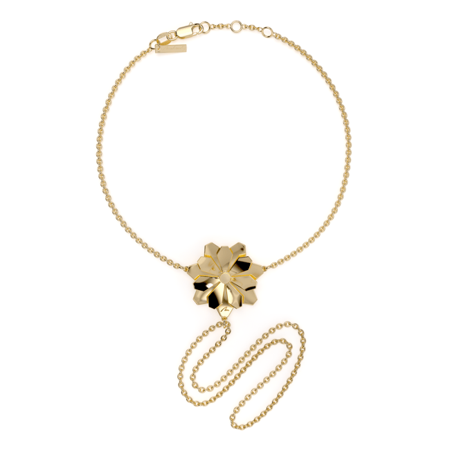 Bratara aur galben floare 14 KT, Grace Flower