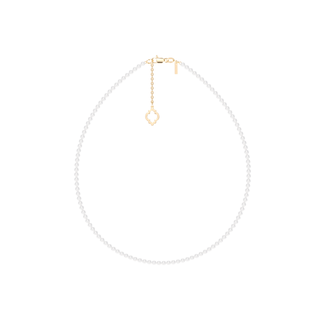 14 KT yellow gold 4/5 mm pearls Selma necklace