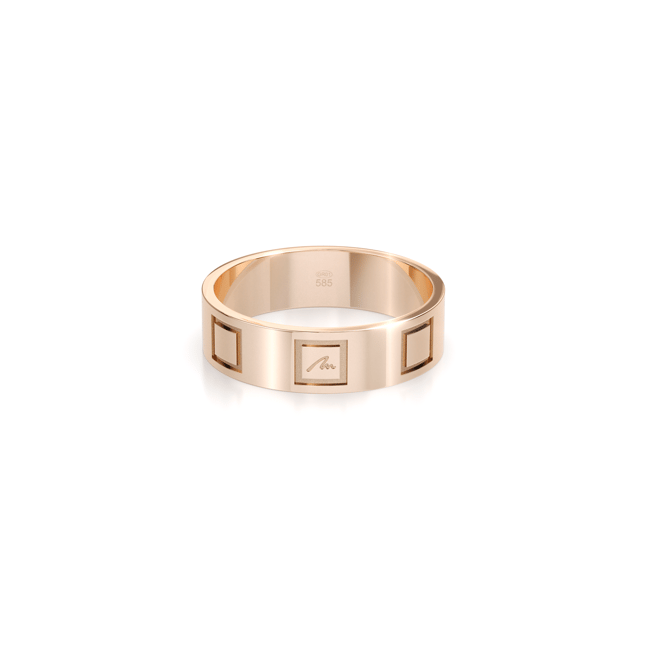 14 KT rose gold King slim wedding ring