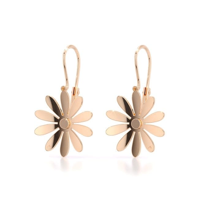 14 KT rose gold Margareta hoop earrings