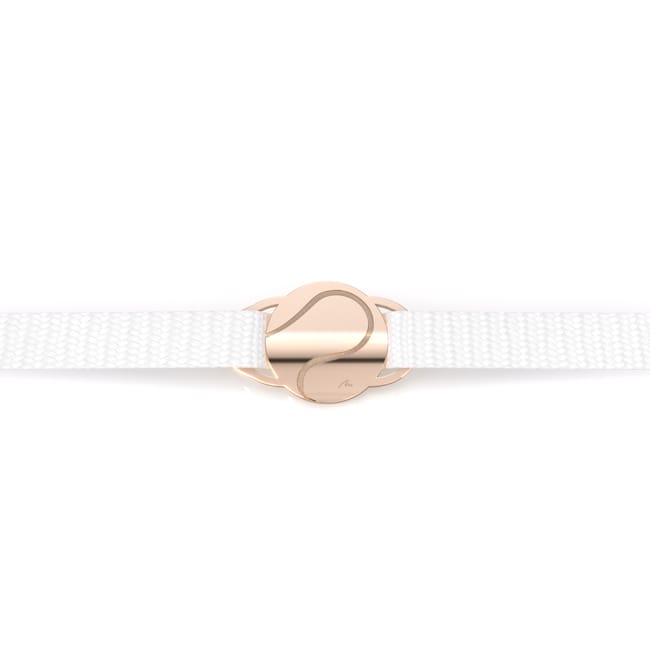 Accesoriu pentru pantof sport cu pandantiv Minge de Tenis, din alama placata cu aur roz