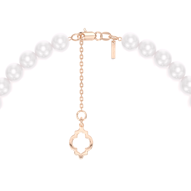 14 KT rose gold 4/5 mm pearls Amina bracelet