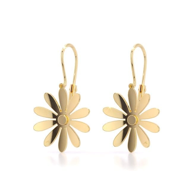 14 KT yellow gold Margareta hoop earrings