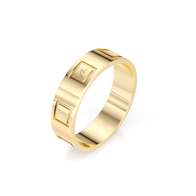 14 KT yellow gold King Slim ring