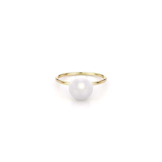 14 KT yellow gold Pearl ring