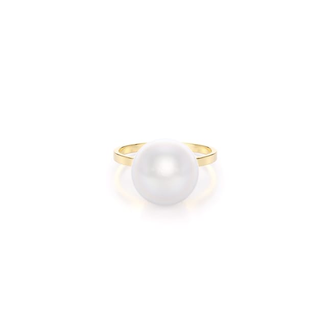 14 KT yellow gold Pearl ring