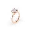 Inel de Logodna Classic Aur Roz 18 KT Round Cut LGD 3.00 CT