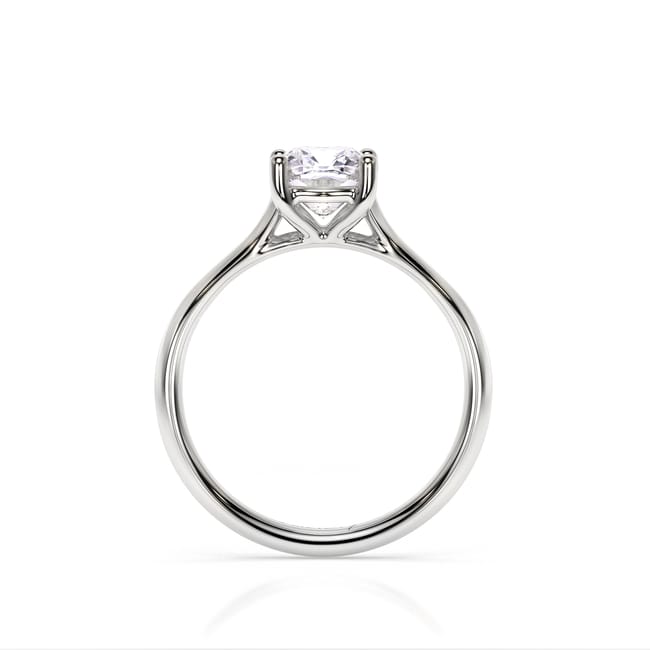 Inel de Logodna Classic Aur Alb 18 KT Cushion Cut LGD 1.00 CT