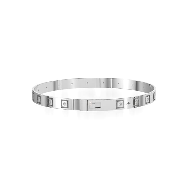 14 KT white gold Queen Slim bracelet