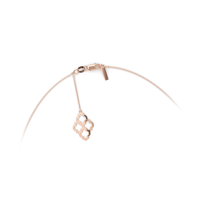 14 KT rose gold Two Amal elements necklace