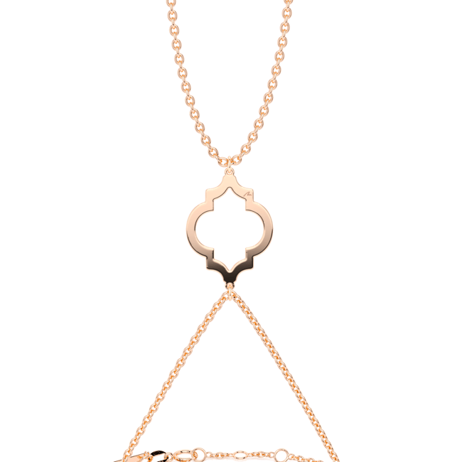 Bratara Amina, din aur roz 14 KT