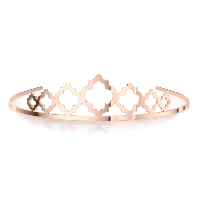 Rose gold plated brass The Heart of Orient Tiara