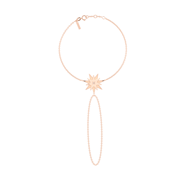 Bratara Luceafar, din aur roz 14 KT