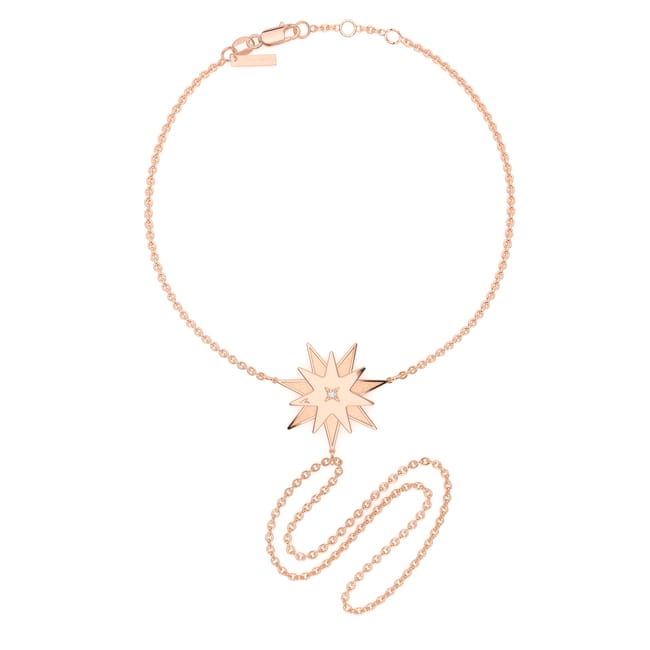 Bratara Luceafar, din aur roz 14 KT