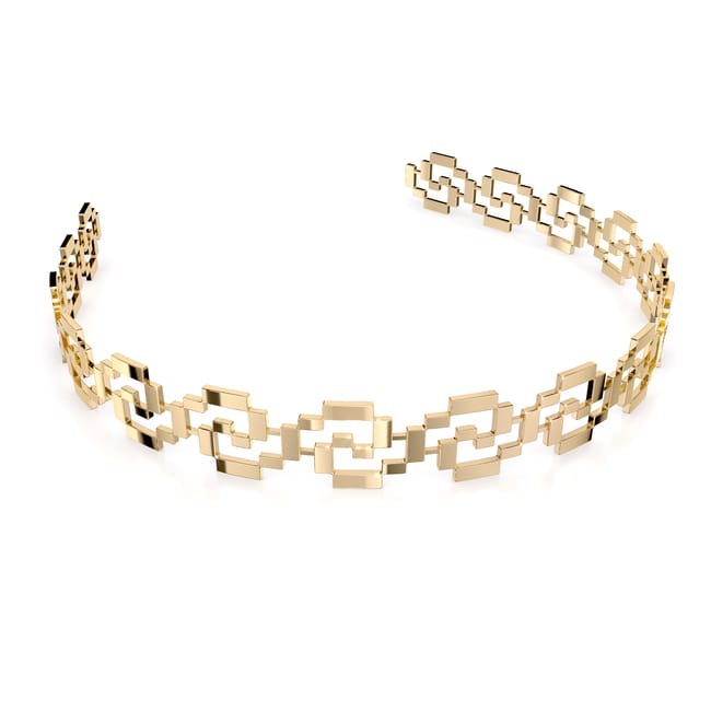 Yellow gold plated brass Traditional Spiral Tiara