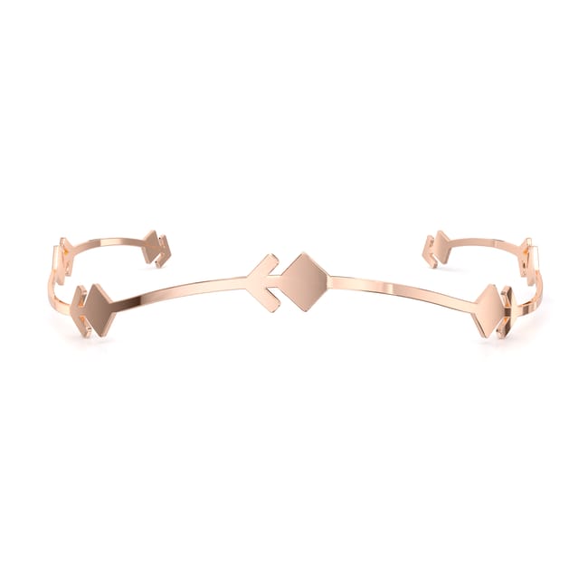 Rose gold plated brass Traditional Bud Tiara