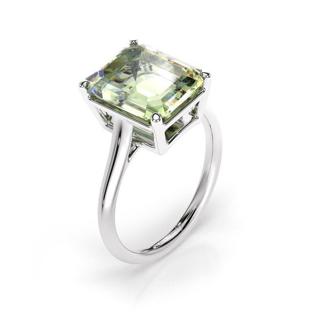 Inel din aur alb cu PRAZIOLIT, La Grande Bellezza