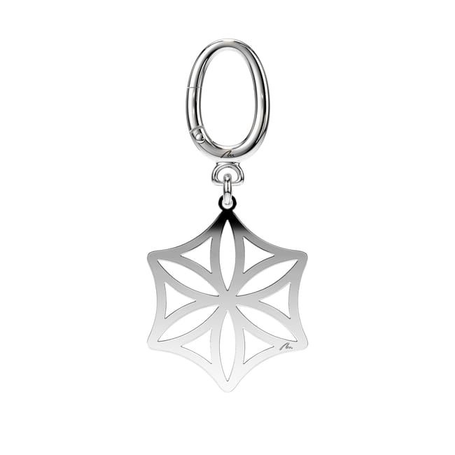 Breloc Rozeta, din alama placata cu paladiu