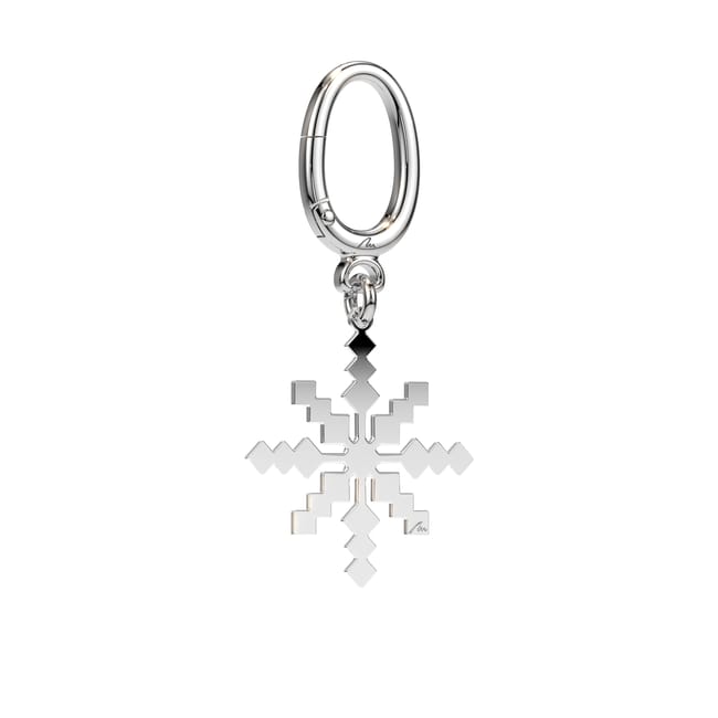 Palladium plated brass Ray of Light keycharm