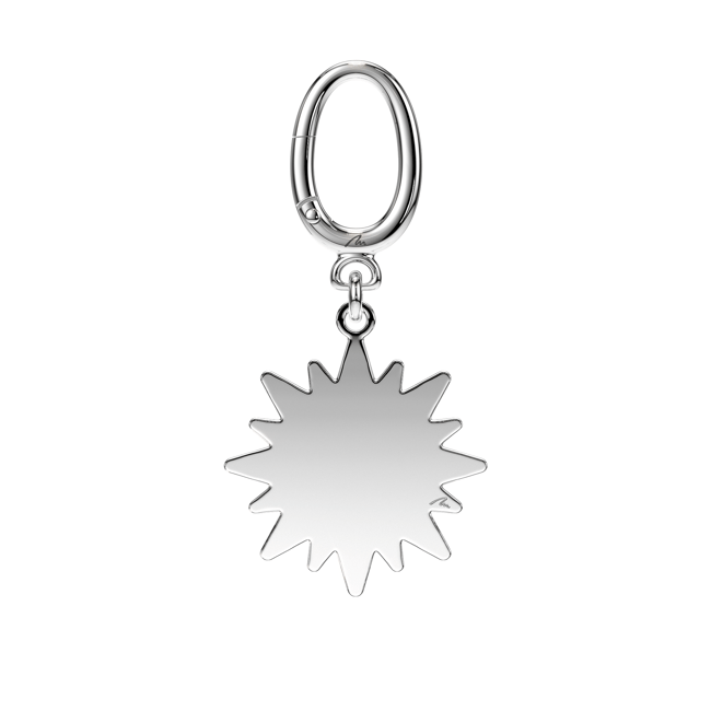 Breloc Soare, din alama placata cu paladiu