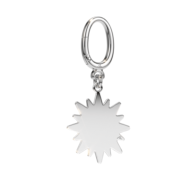 Breloc Soare, din alama placata cu paladiu