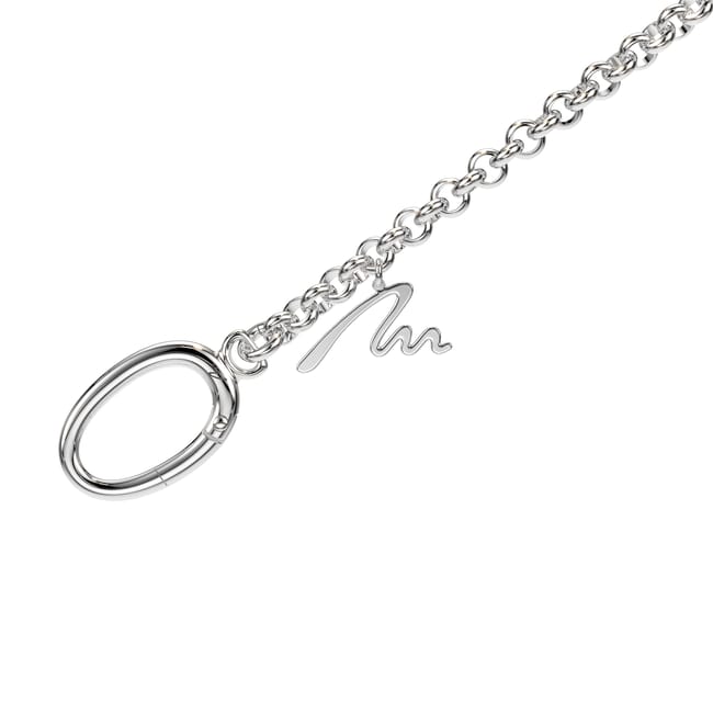 Lant pentru geanta cu charm M, din alama placata cu paladiu