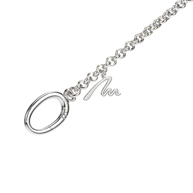 Lant pentru geanta cu charm M, din alama placata cu paladiu