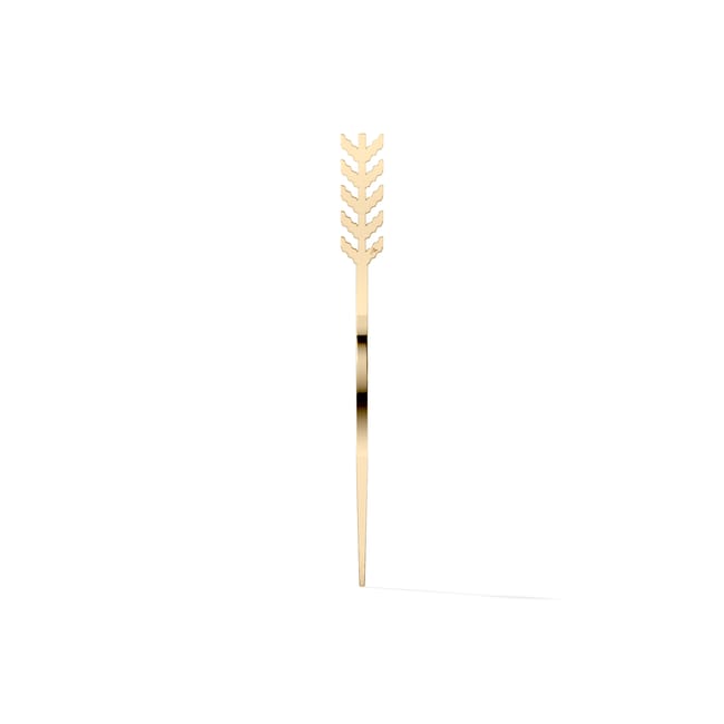 Semn de carte Spic Traditional, din alama placata cu aur galben