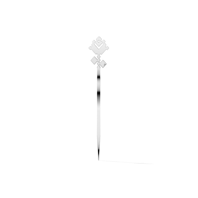 Semn de carte Trandafir Traditional, din alama placata cu paladiu