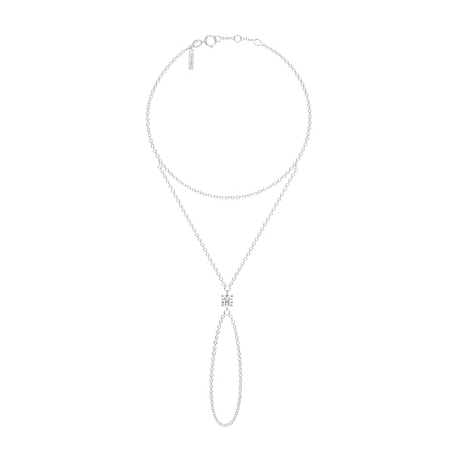 Bratara Solitaire cu diamant de laborator 0.50 CT, din aur alb 14 KT