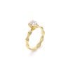 14 KT Yellow Gold Infinity Engagement Ring Pear Cut 1.00 CT LGD