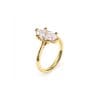 18 KT Yellow Gold Classic Engagement Ring Marquise Cut LGD 2.00 CT