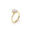 18 KT Yellow Gold Classic Engagement Ring Oval Cut LGD 1.00 CT