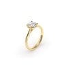 18 KT Yellow Gold Classic Engagement Ring Round Cut LGD 1.00 CT